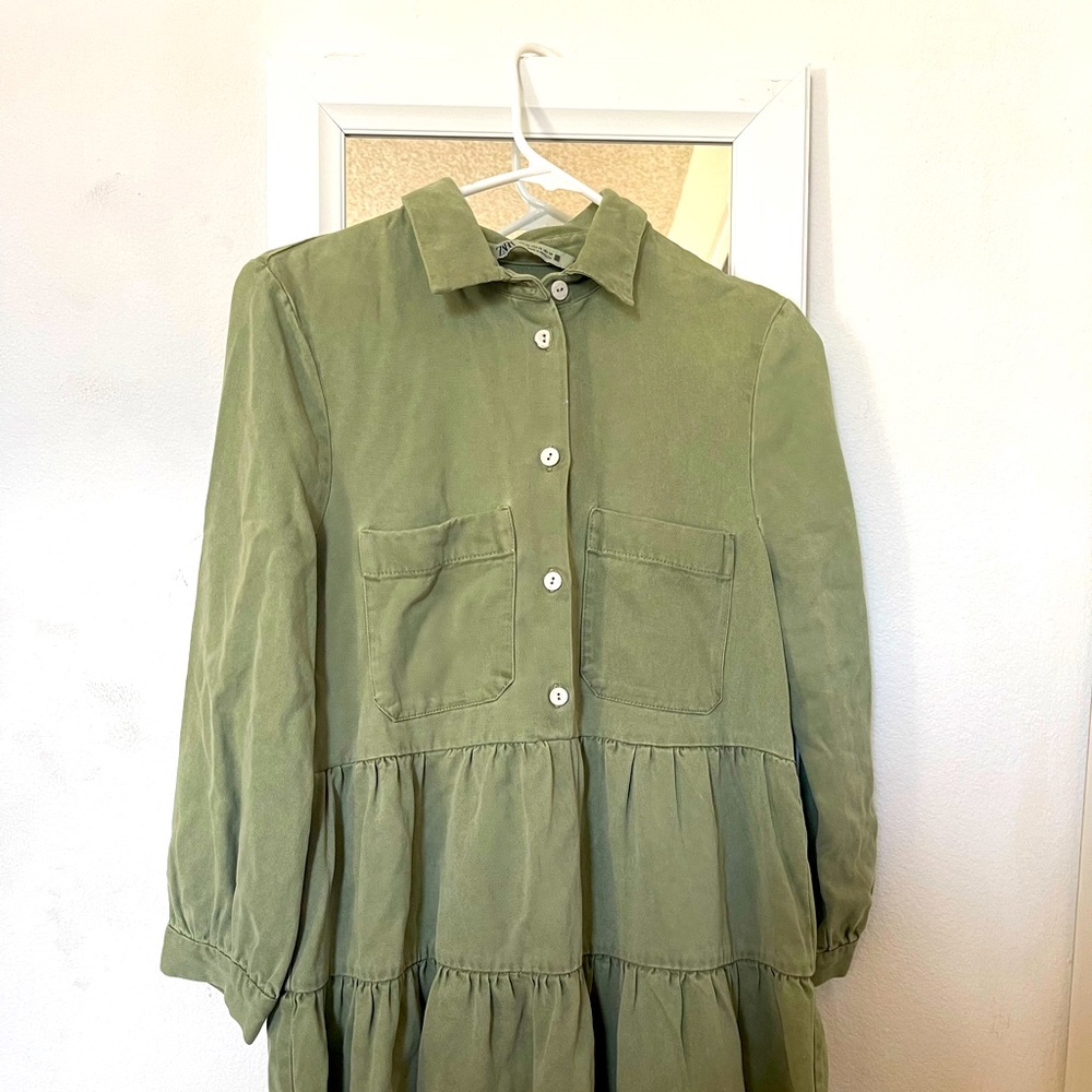Green Fall dress